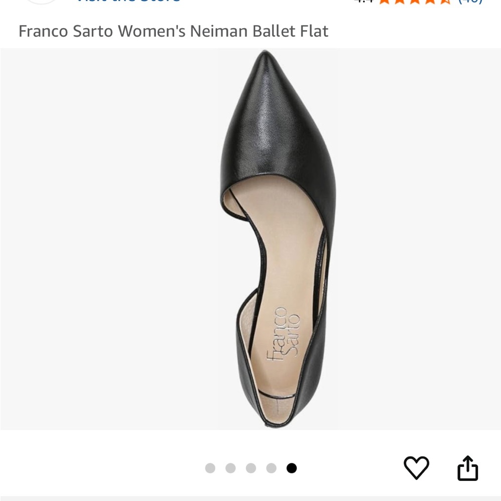 Franco Sarto Women's Black Neiman Ballet Flat